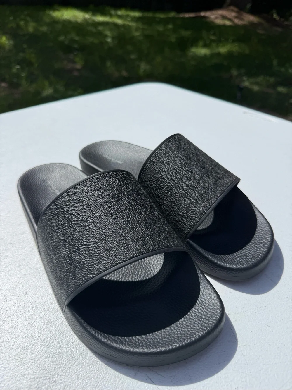 Men's Black Michael Kors Slide Sandals